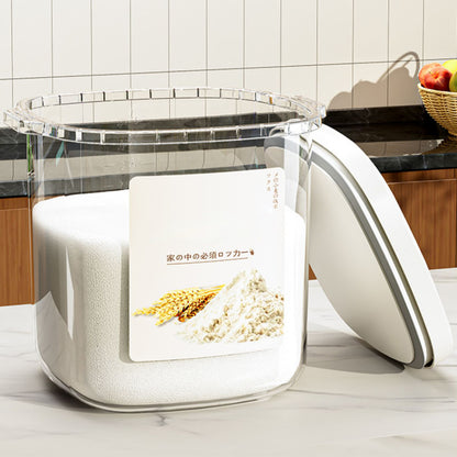 5-10KG Airtight Food Storage Container with Lid and Measuring Cup Plastic Portable Cereal Container for Kitchen, Storage Bin for Rice Beans, Flour, Pet Food