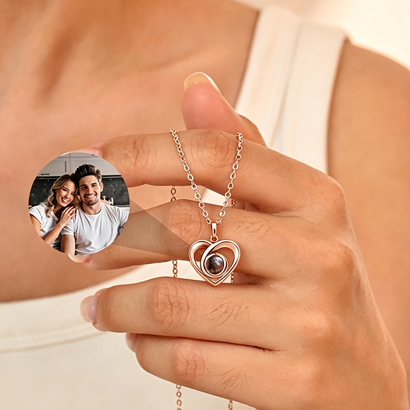 personalised photo necklace - in-use view 7