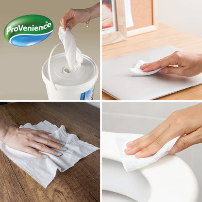 Multi-Purpose Wet Wipes | 20 x 24 cm | 250 Sheets | Can be Used for Kitchen, Bathroom, Car, Shoes etc. | High Absorbency | Lemon Scent