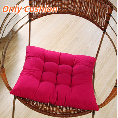 Rose Red Four-piece Outdoor Seat Cushion Combo, Specifications 40×40×5 Cm, Aloe Cotton and Pearl Cotton Blended Material, Creates A Comfortable Sitting Sensation Experience for Courtyard and Terrace