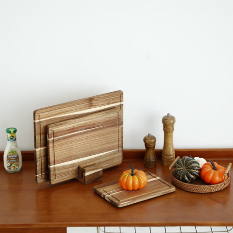 3pcs Cutting Board Set, Essential Kitchen Chopping Board, Camping Gear, Kitchen Decor, Christmas Gift, Professional Cutting Board for Meat, Vegetables, Cheese, Fruit, Kitchen Gadgets & Accessories