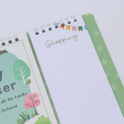 Evelay 2027 Family Planner Calendar – 5 Column Wall Organiser with Shopping List & Notepad | Large Month-to-View Schedule for Busy Homes, Kitchens & Offices