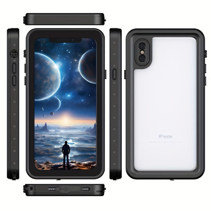 Waterproof 360° IP68 Full Body Cover Shockproof Dustproof Snowproof Drop proof For iPhone X XR XS Max Built-in Screen Protector Phone Case