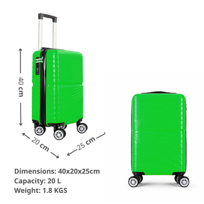 1611 RYANAIR UNDERSEAT CABIN TROLLEY CASE 40 X 25 X 20 CM DETACHABLE WHEELS