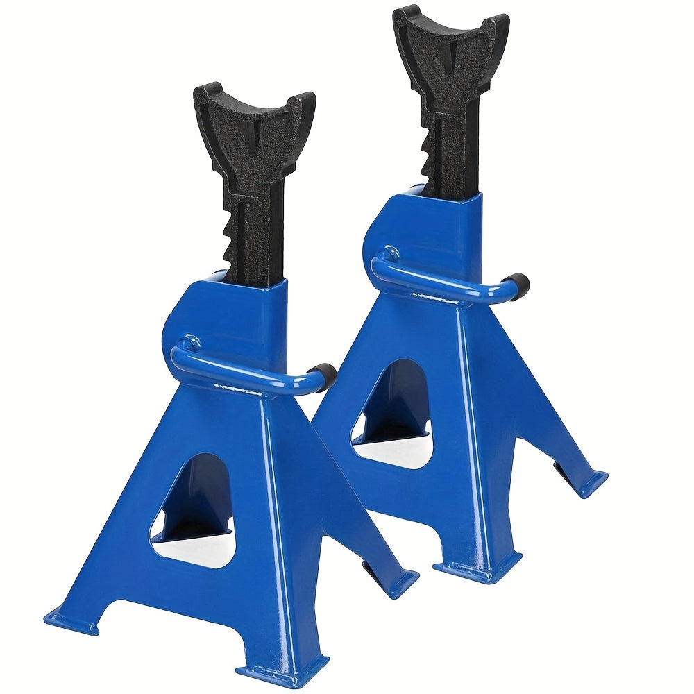 3-Ton Heavy-Duty Ratchet Jack Stand, 9 Levels, 190X200X235Mm, for Cars, Caravans, Vans, Garages And Workshops, Vehicle Lifting Tools, Auto Repair Tools, Car Enthusiasts, Car Jacks, 2-Pack