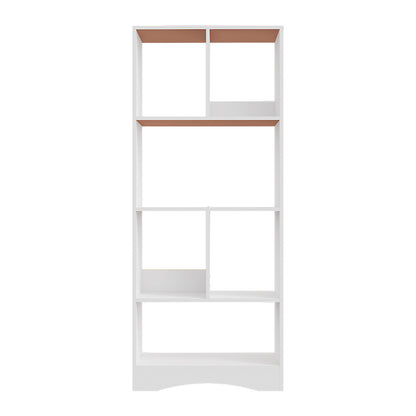 Bookcase, 4-Tier Bookshelf, Open Storage Shelf, Tall Shelving Unit, Free-Standing Display Shelf for Living Room, Home Office, Dining Room, 50×17×120 cm