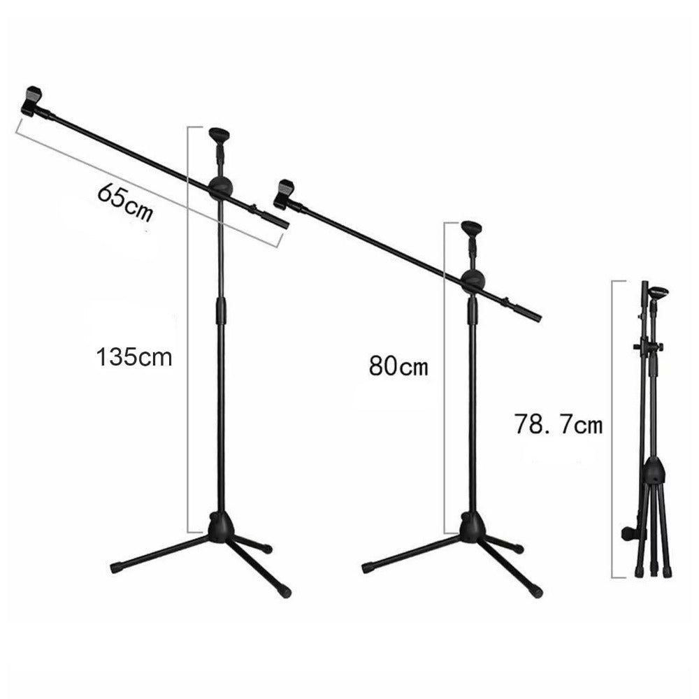 Ground Support Stand, Adjustable Microphone Stand, Floor-standing Microphone Stand, Microphone Tripod Stand