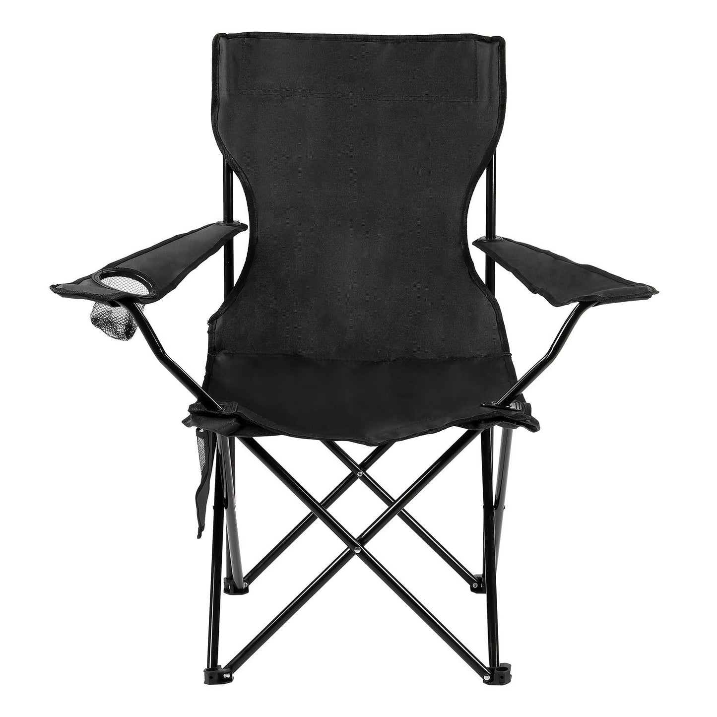 Taylor & Brown Set of 2 Lightweight Folding Camp Chair - Portable Chairs with Cup Holder, Side Pocket and Bag Perfect for Camping, Festivals, Garden, Fishing, Beach and BBQs, Camping Chair