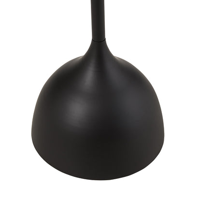 Dia.39cm Metal Round Coffee Table Outdoor Garden Table for Garden Terrace Balcony Living Room Black