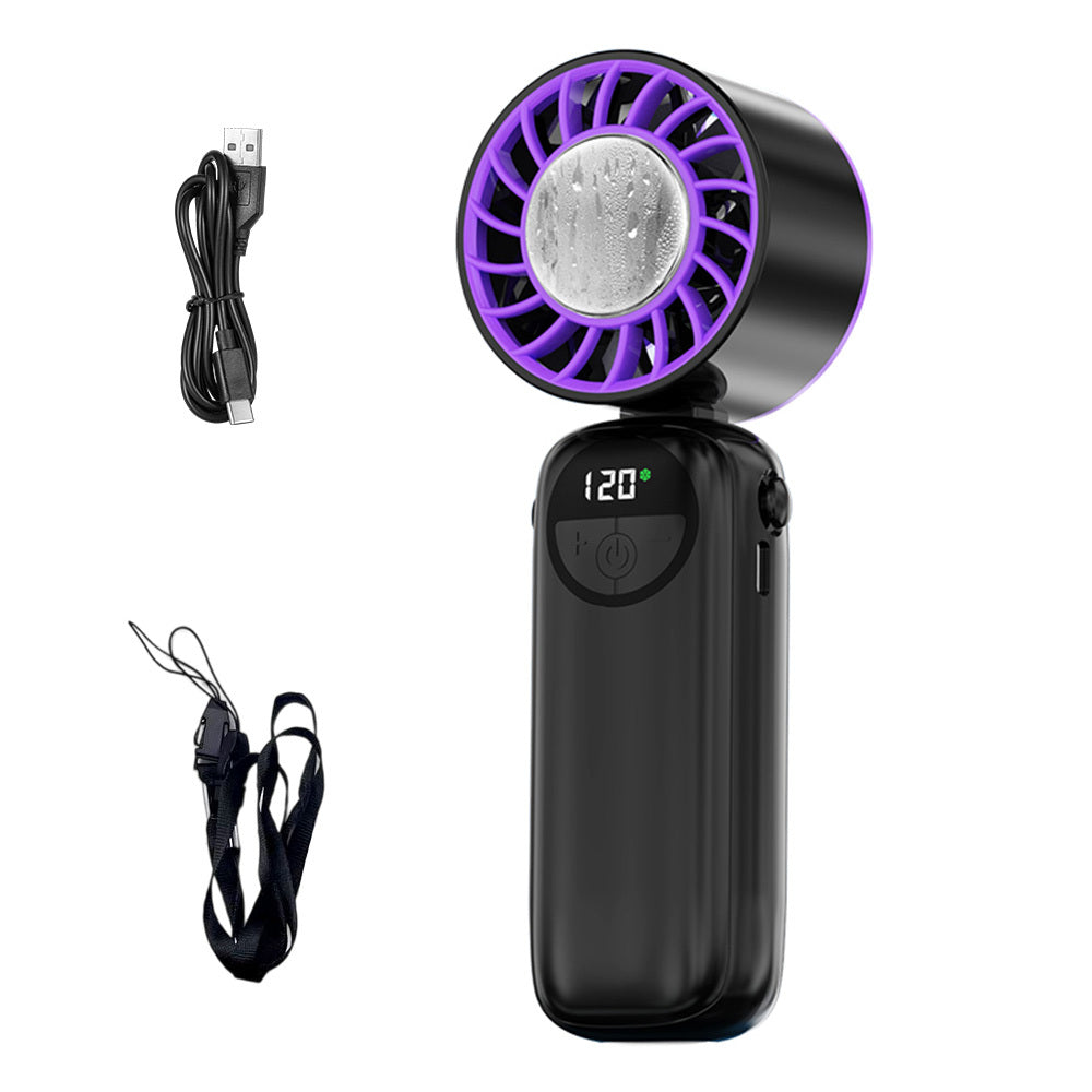 Rechargeable Handheld Fan with LED Display