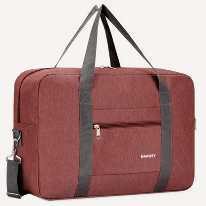 Lightweight Underseat Weekend Tote Bag for Men & Women - Durable Overnight Travel Holdall with Shoulder Strap, Spacious Interior, Easy-Clean Fabric & Reinforced Stitching - Must-Have Carry-On Gift for Holiday Travel, 2025 Christmas Gift