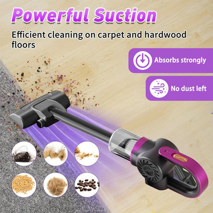 Cordless Stick Vacuum Cleaner 4-in-1 8500Pa 150W Lightweight Handheld Hoover with High-Speed Motor – Vacuuming, Mopping, Sweeping for Home, Carpet, Hard Floor & Office