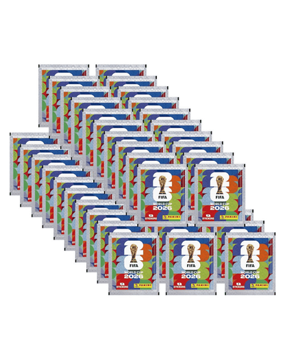 Panini FIFA World Cup 2026 Sticker Display – 50 Packs with a Total of 350 Stickers