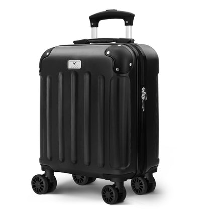 LUGG Skywander 15 Inch (45x34x20cm) Lightweight Underseat Cabin Bag EasyJet Approved Carry-On Suitcase, Durable ABS Hard Shell, Smooth Double Spinner Wheels, Water Resistant & Compact Travel Luggage (45x34x20cm)