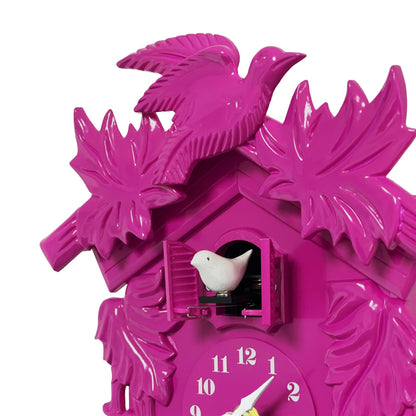 Cuckoo Clock Wall Battery Operated Pendulum – Vintage Chiming Bird Flapping Volume Adjustable – Black Forest Style Wall Clock for Living Room Office Home Décor