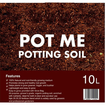 10L All/ Multi-Purpose Compost Soil – Compost Mix for Potting, Growing Garden, Outdoor, Indoor Seed Plants