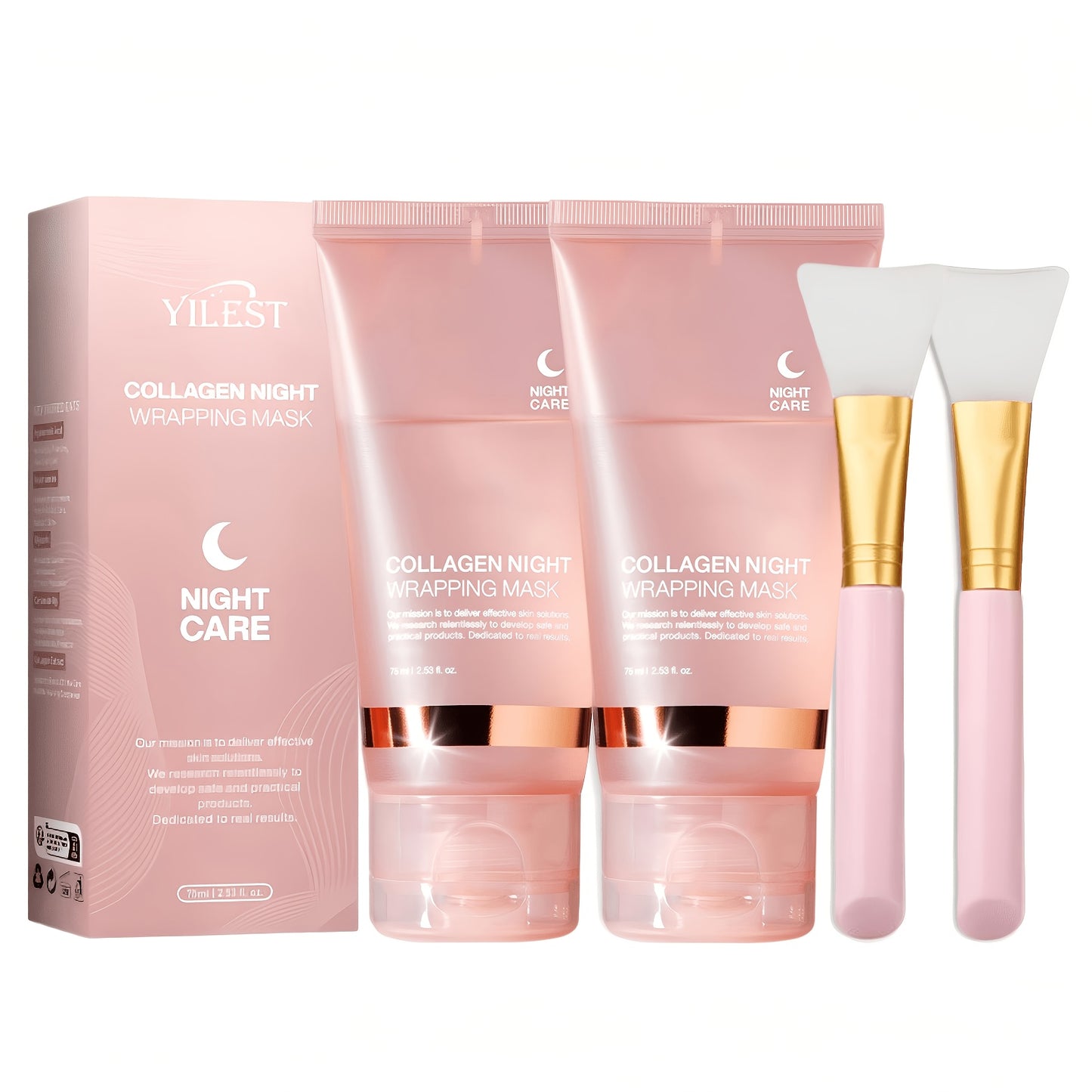 Collagen Mask Night Nourishing Mask Deeply Moisturizing And Firming, Moisturizing And Hydrating, Alcohol-Free, Suitable for All Skin Types, Contains Hyaluronic Acid And Niacinamide