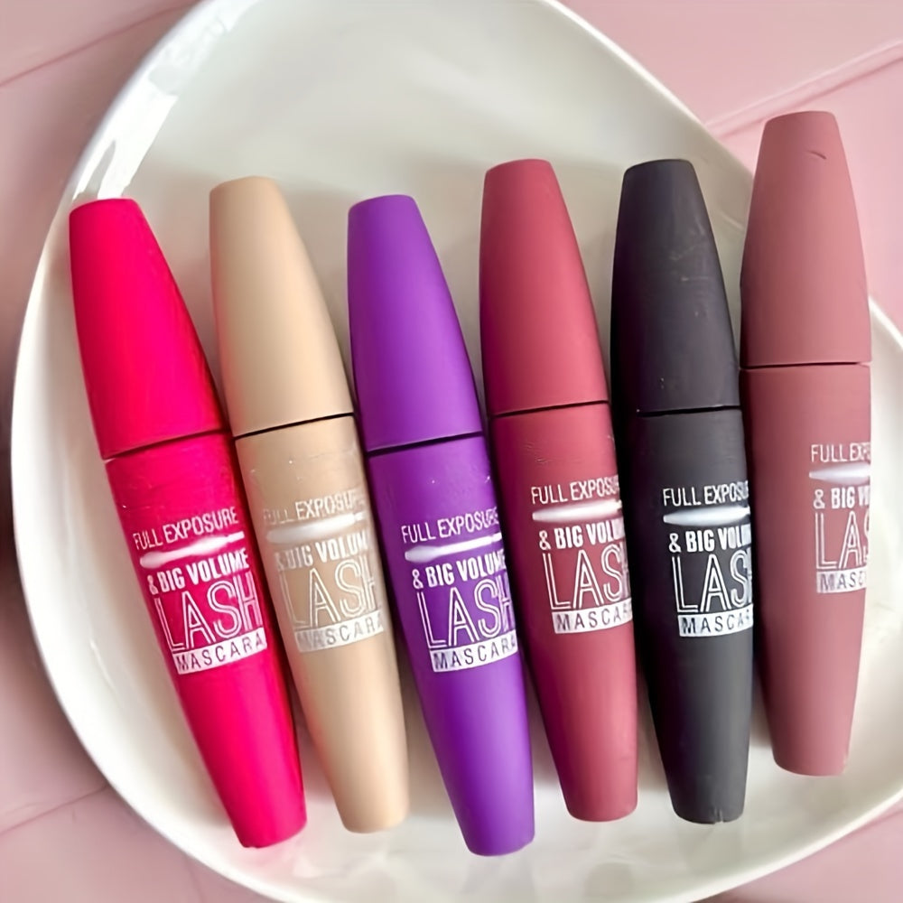 6 Packs Random Color Full Exposure And Big Volume Lash Mascara, Waterproof Long-Lasting Mascara Black Volume And Length Natural, Exquisitely Full, Lengthening Thickening Softer Fuller Lashes Amplify Smudge-Proof Eyelash Mascara