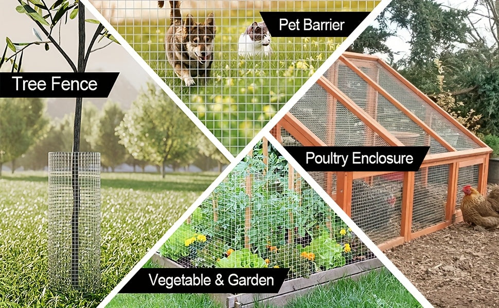 1pc 91CMX10M Chicken Wire Fence Garden Pet Cage Rabbit Net Poultry Net Garden Hexagonal Fence, Flower Net, Dirty Fence, Suitable For Yard Fence, Garden Fence Is Very Strong And Not Easy To Break