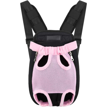 ATEK Breathable Mesh Pet Carrier Backpack With Adjustable Straps, Zipper Closure, And Built-in Leash For Dogs And Cats Christmas Gift