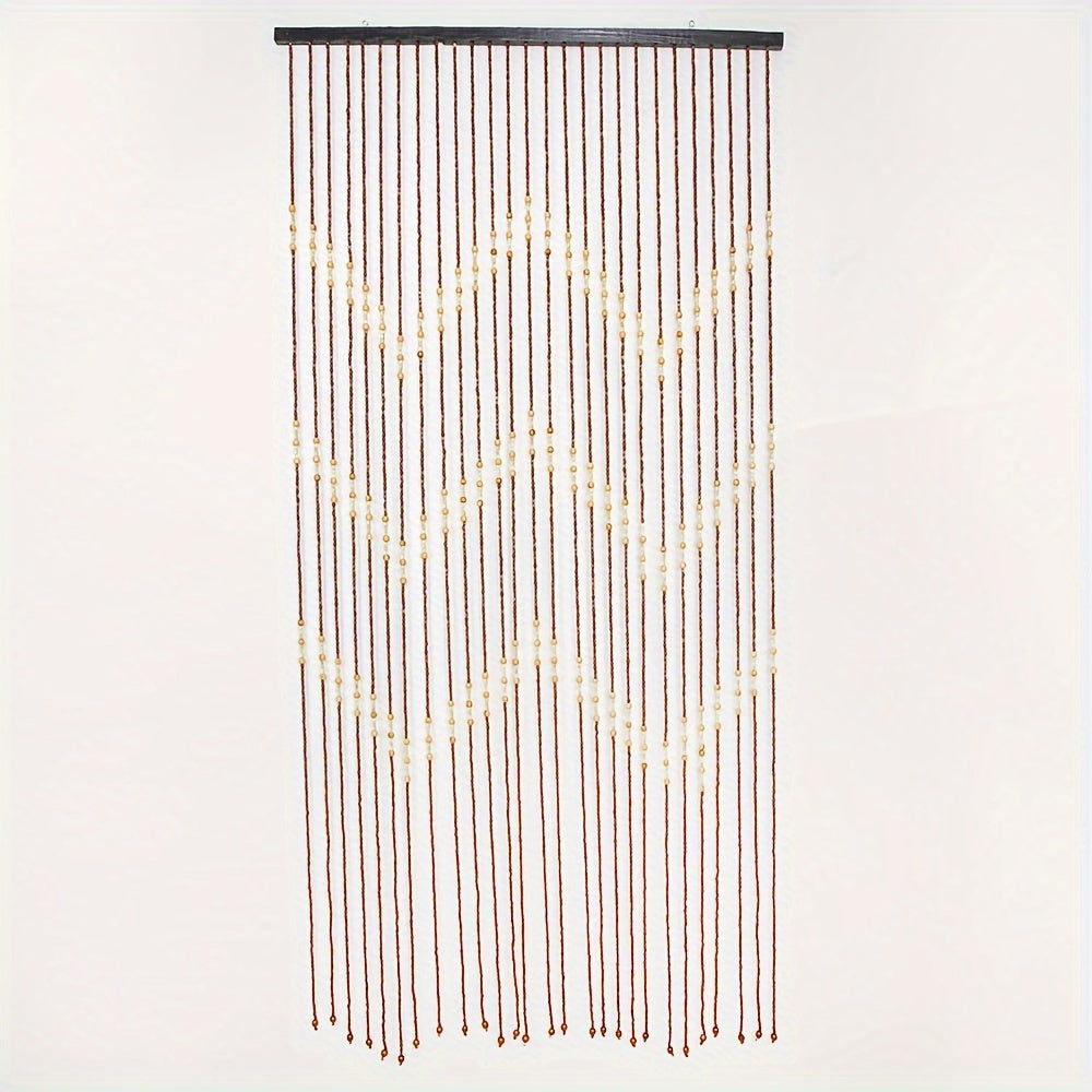 27 Beaded Wood Beaded Door Curtain Screen Room Divider Hanging Door Curtain Home Decoration