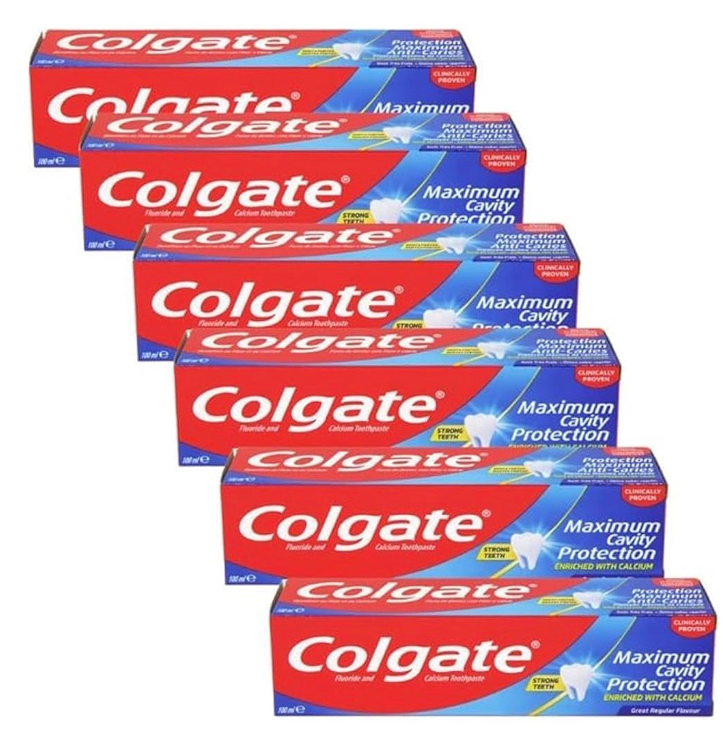 Colgate Maximum Cavity Protection Toothpaste, 100ml, Pack of 6, Mint Flavour