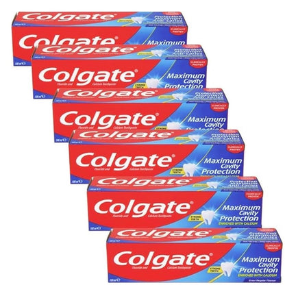 Colgate Maximum Cavity Protection Toothpaste, 100ml, Pack of 6, Mint Flavour