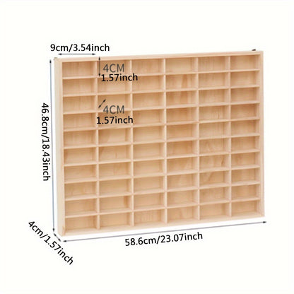 1:64 Wooden Model Car Garage Kits Doll Storage Box Unit Shelf Toy Storage Case
