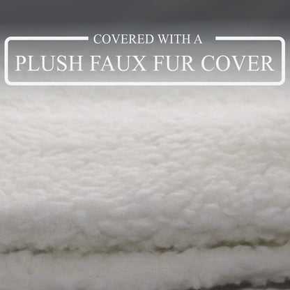 Cat Radiator Bed | Warm Fleece Hammock With Washable Cover | Hanging Radiator beds For Indoor Cats for Kittens & Cats (44x29x23cm) (White Pet Radiator Bed)
