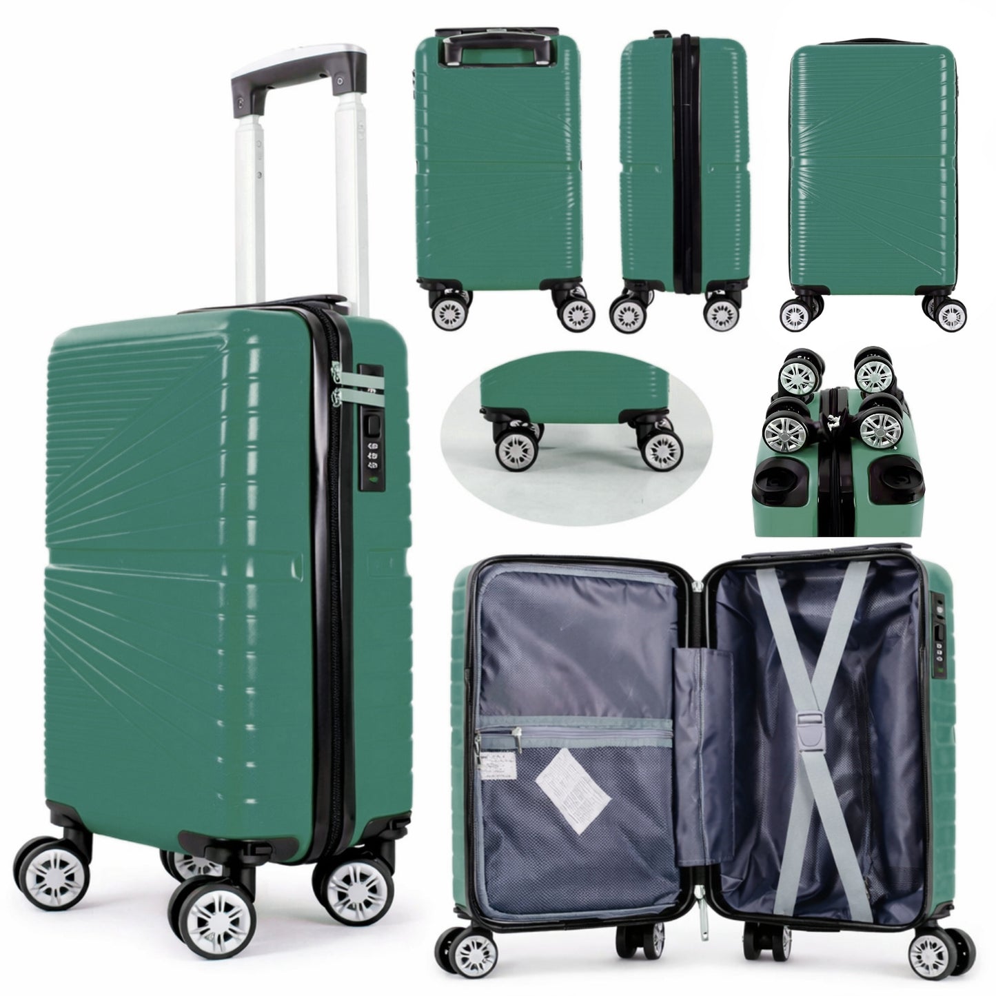 1611 RYANAIR UNDERSEAT CABIN TROLLEY CASE 40 X 25 X 20 CM DETACHABLE WHEELS