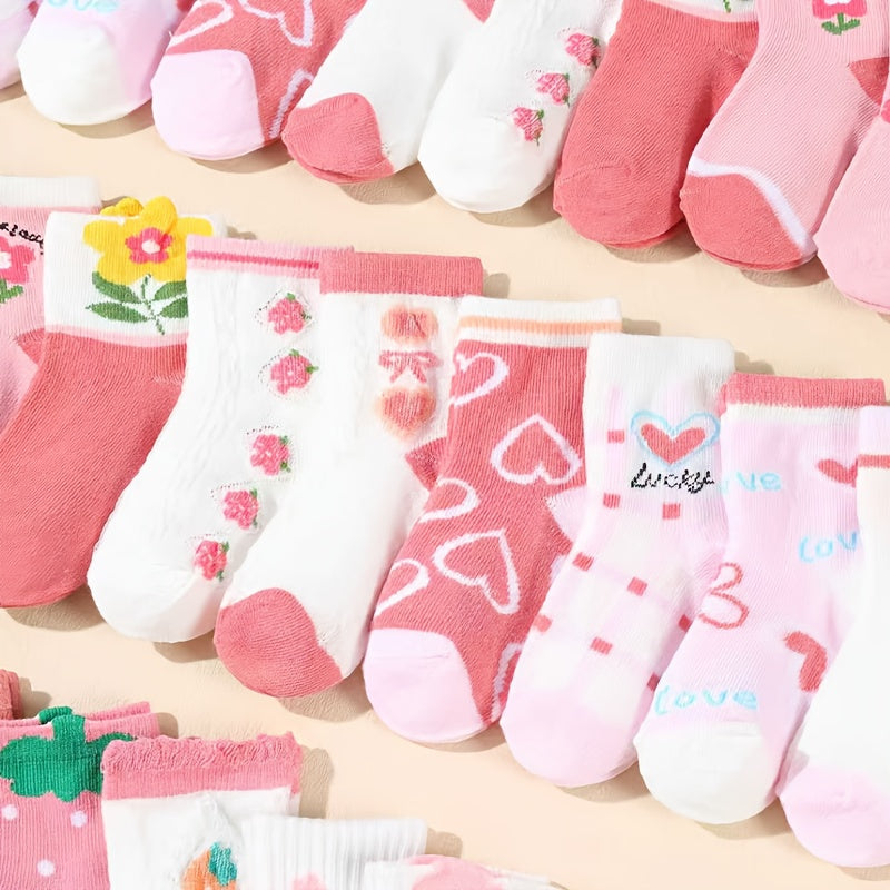 Baby Ankle Sock with Floral Bow Socks Five-Pair for practical home use - product gallery image 2