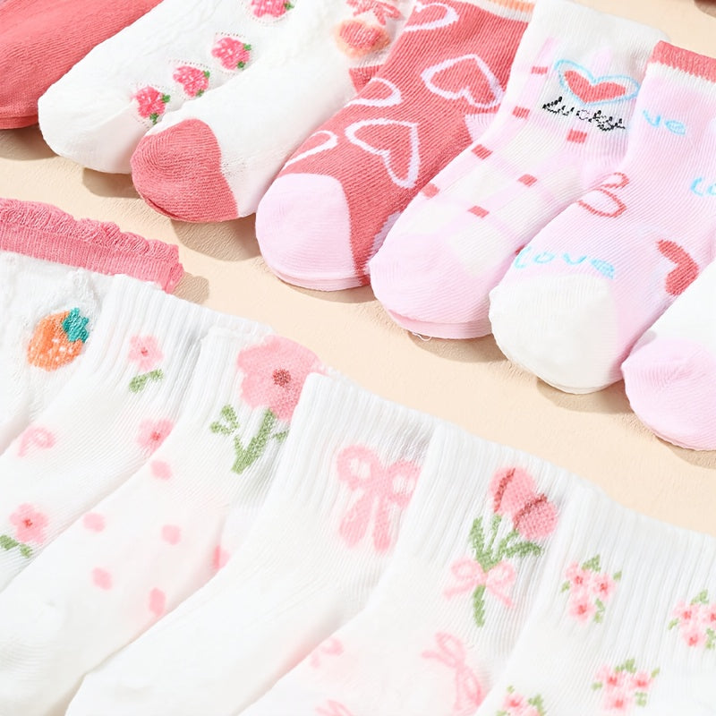 Baby Ankle Sock with Floral Bow Socks Five-Pair for practical home use - product gallery image 3