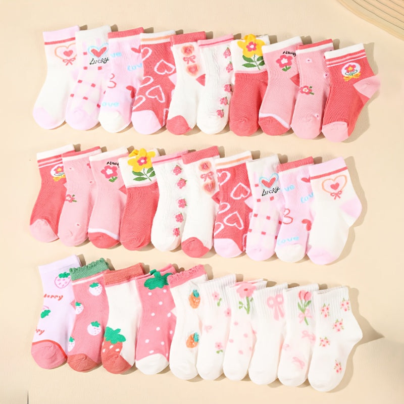 Baby Ankle Sock with Floral Bow Socks Five-Pair for practical home use - product gallery image 6