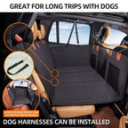 Back Seat Extender Dog Seat Cover for Back with Oxford Cloth, Hard Bottom Car - product gallery image 4