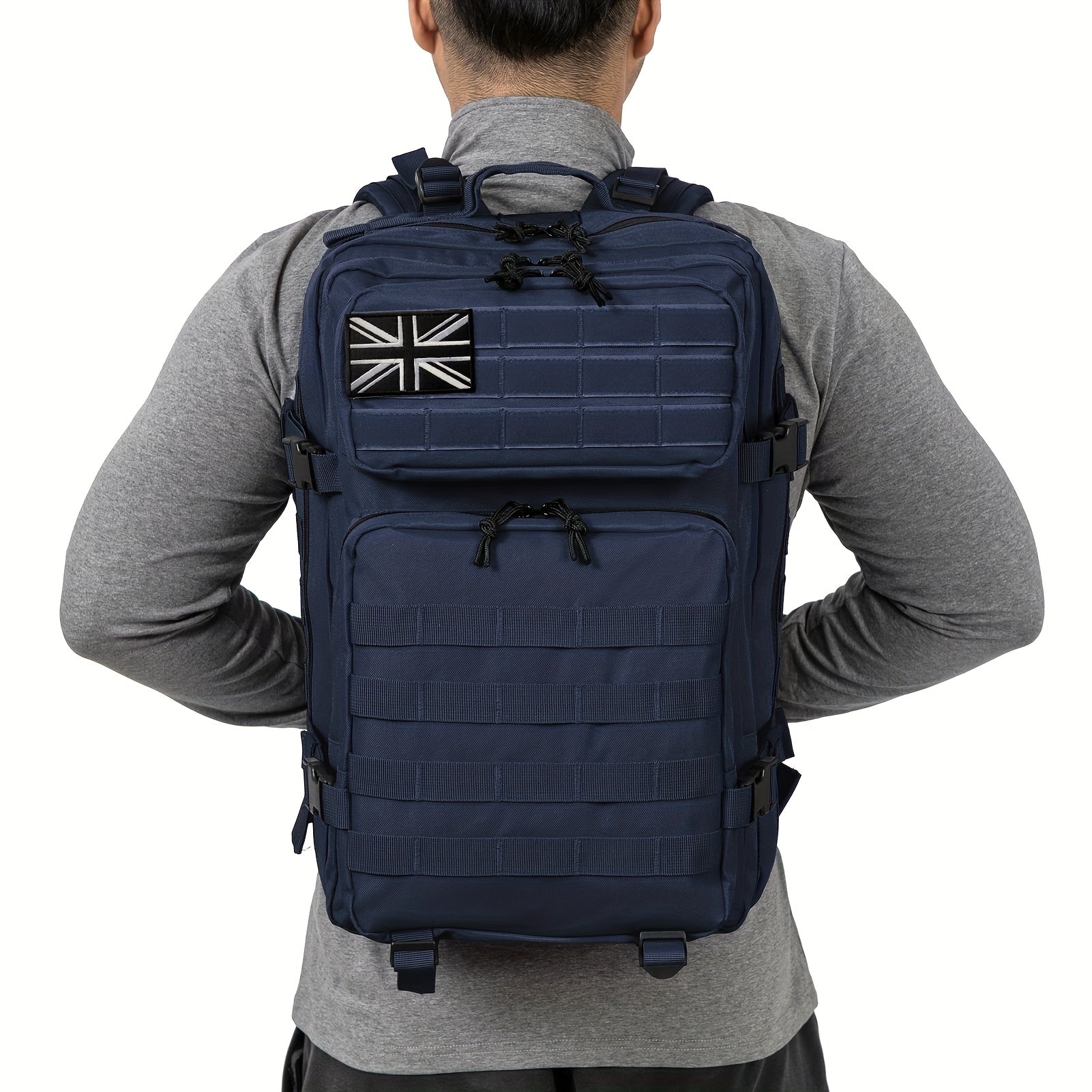 Backpack with Tactical MOLLE System Large Military-Style - Blue option