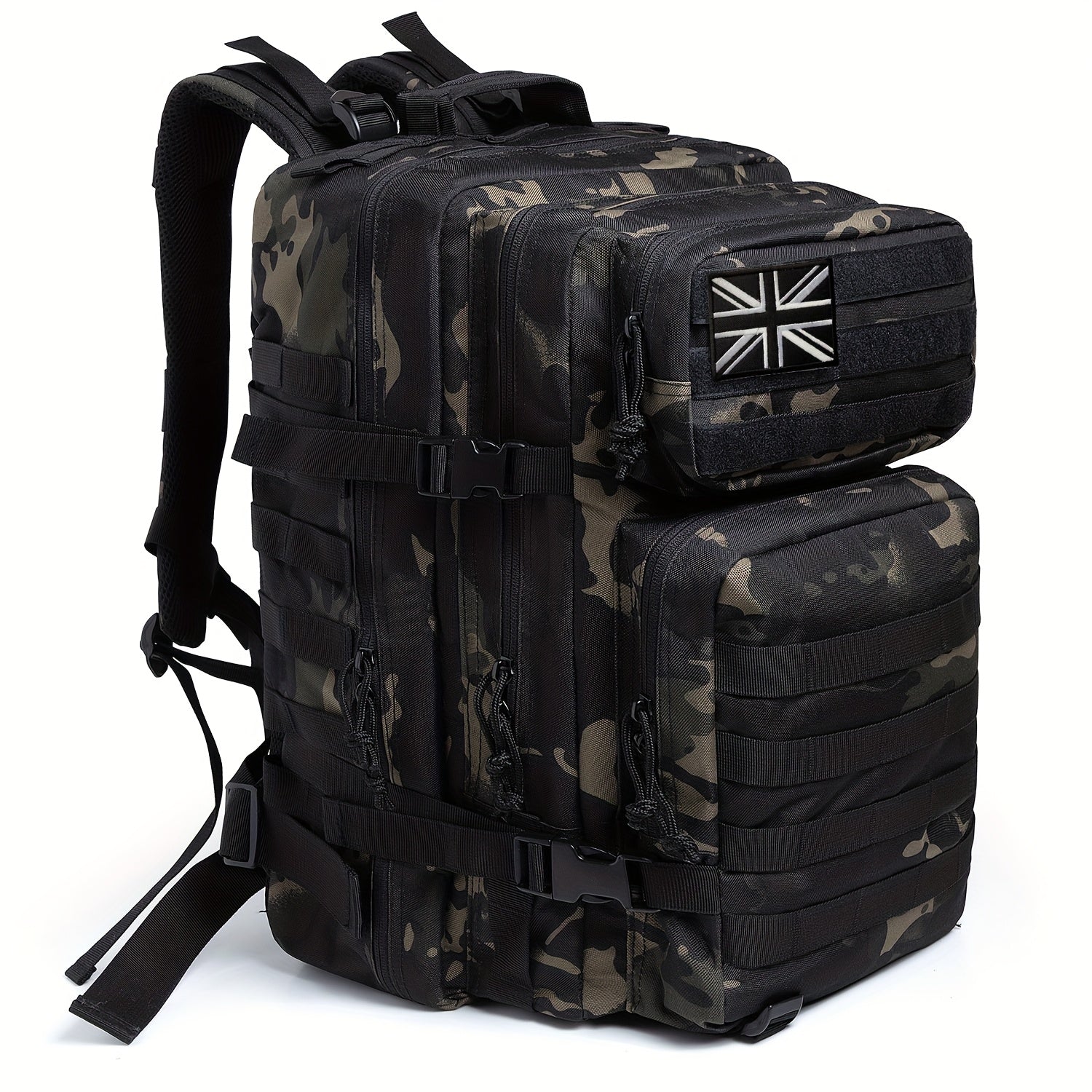 Backpack with Tactical MOLLE System Large Military-Style - Dark Gray option