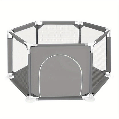 6 Sides Playpen by House & Round Zipper Door Playpen