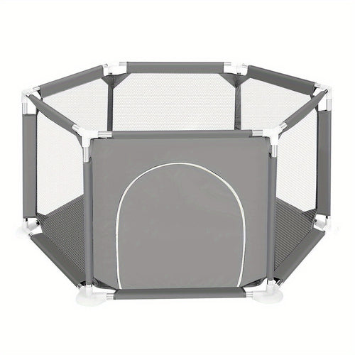 6 Sides Playpen by House & Round Zipper Door Playpen