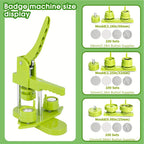 Badge Maker Machine with 25mm, 32mm, Metal, Button Kit 100-Piece Heavy-Duty ABS Plastic - product gallery image 8