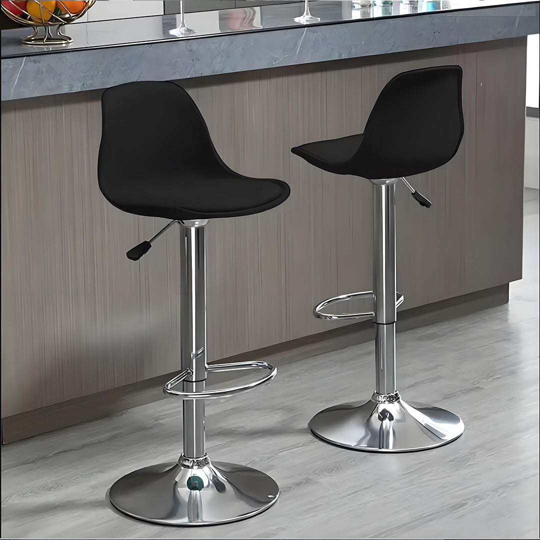 Bar Stool with Adjustable Height, 120kg, Metal, Faux Leather Swivel Stools of Adjustable - product gallery image 10
