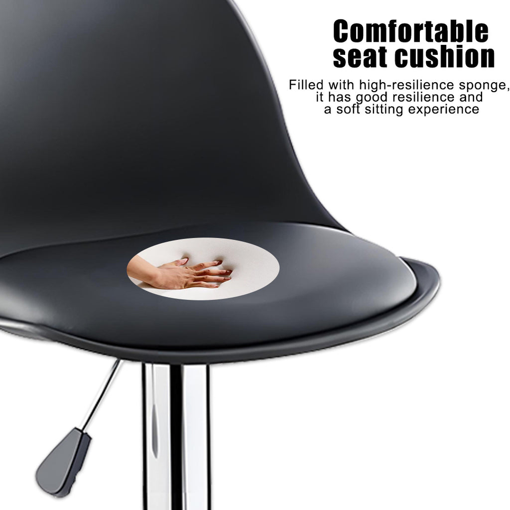 Bar Stool with Adjustable Height, 120kg, Metal, Faux Leather Swivel Stools of Adjustable - product gallery image 6