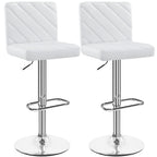 Bar Stool with Adjustable Height, 136kg, Leather, 2pcs - product gallery image 12