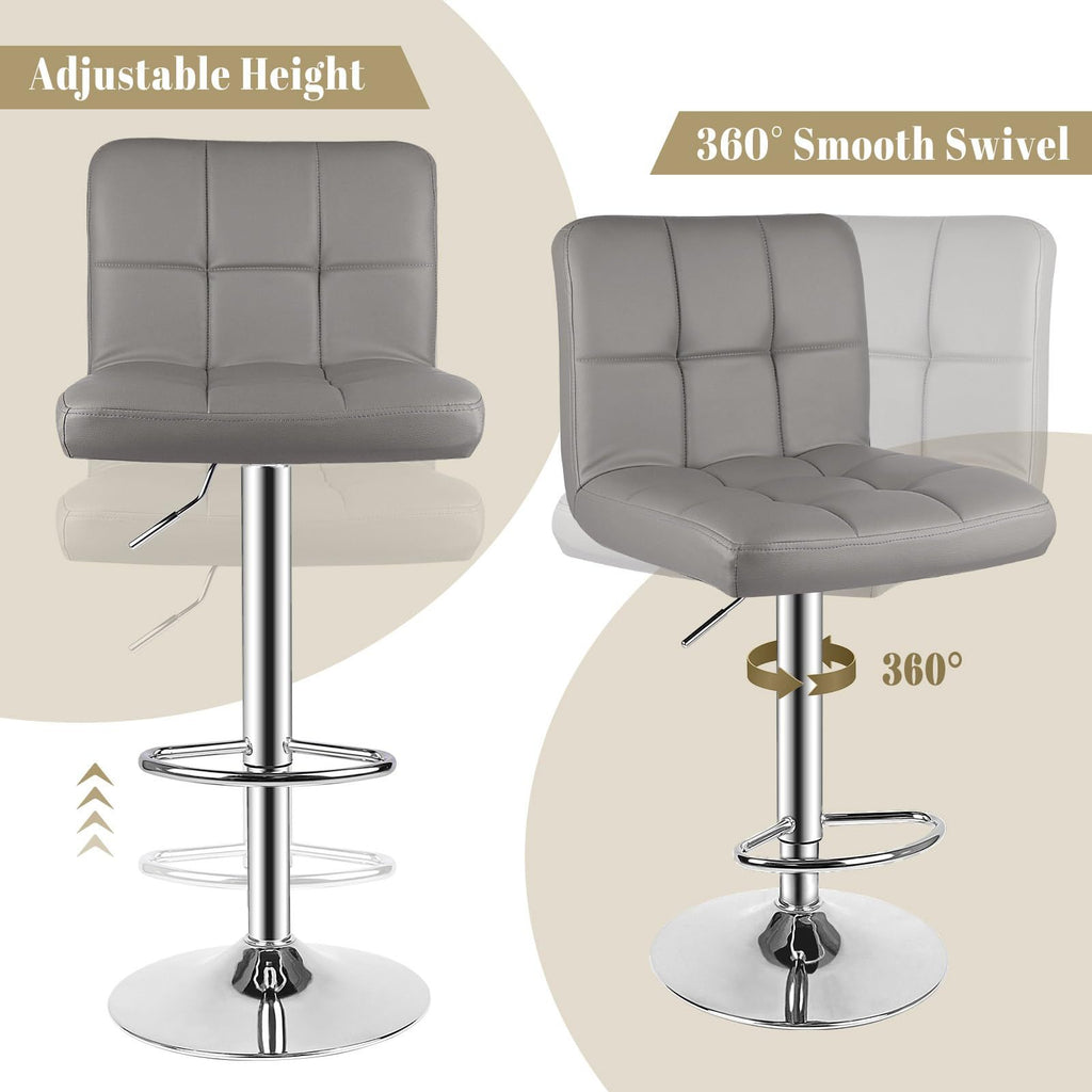 Bar Stool with Adjustable Height, Lumbar Support, Waterproof - product gallery image 18