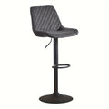 Bar Stool with Adjustable Height, Velvet, Height Adjustable Velvet Stools of or - Grey, 1pc option