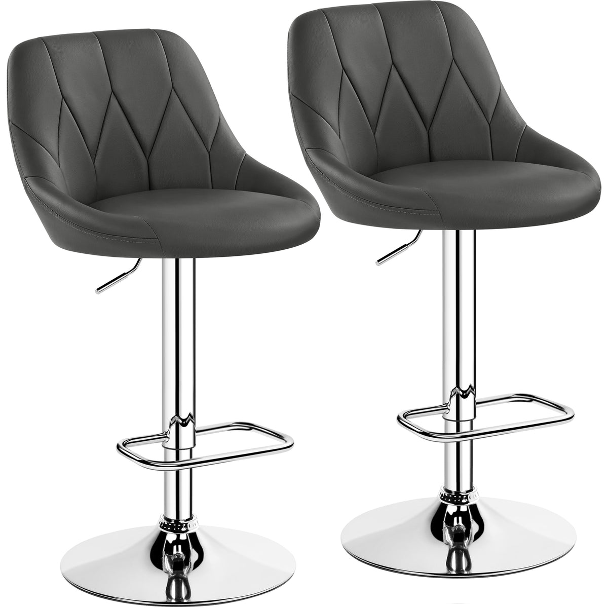 Bar Stool with Adjustable Height, Water-Resistant, 83cm, 136kg