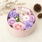 Bath & Body Gift Set with Rose Petal Soap Box Artificial Flower - product gallery image 3