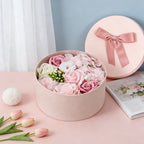 Bath & Body Gift Set with Rose Petal Soap Box Artificial Flower - product gallery image 57