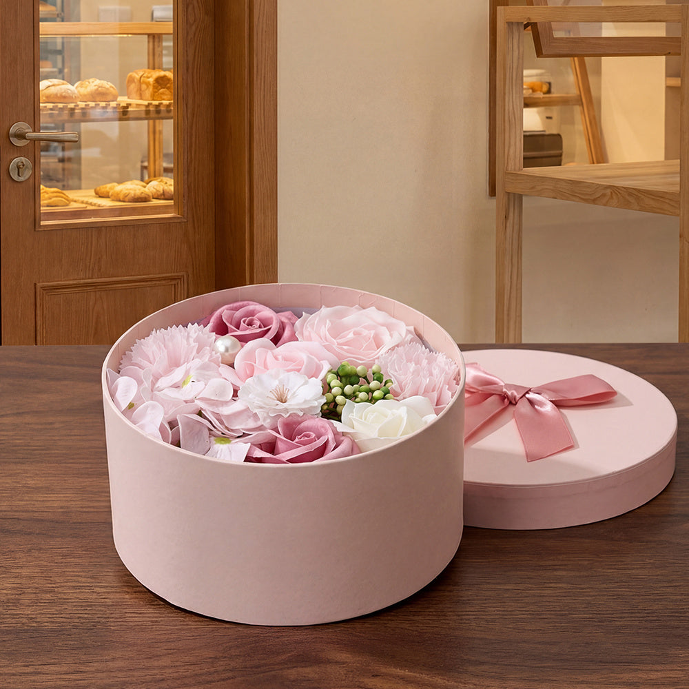 Bath & Body Gift Set with Rose Petal Soap Box Artificial Flower - product gallery image 58