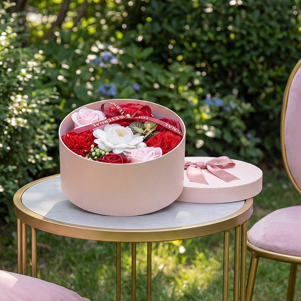Bath & Body Gift Set with Rose Petal Soap Box Artificial Flower - product gallery image 61