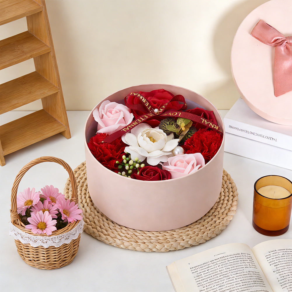 Bath & Body Gift Set with Rose Petal Soap Box Artificial Flower - product gallery image 62